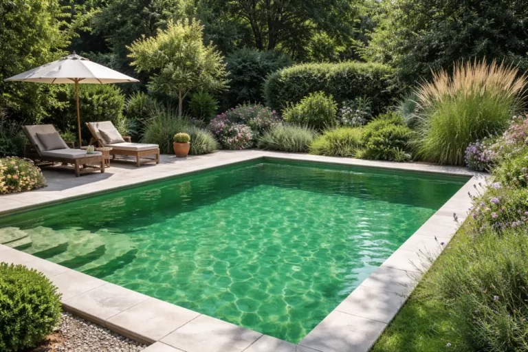 eau verte piscine