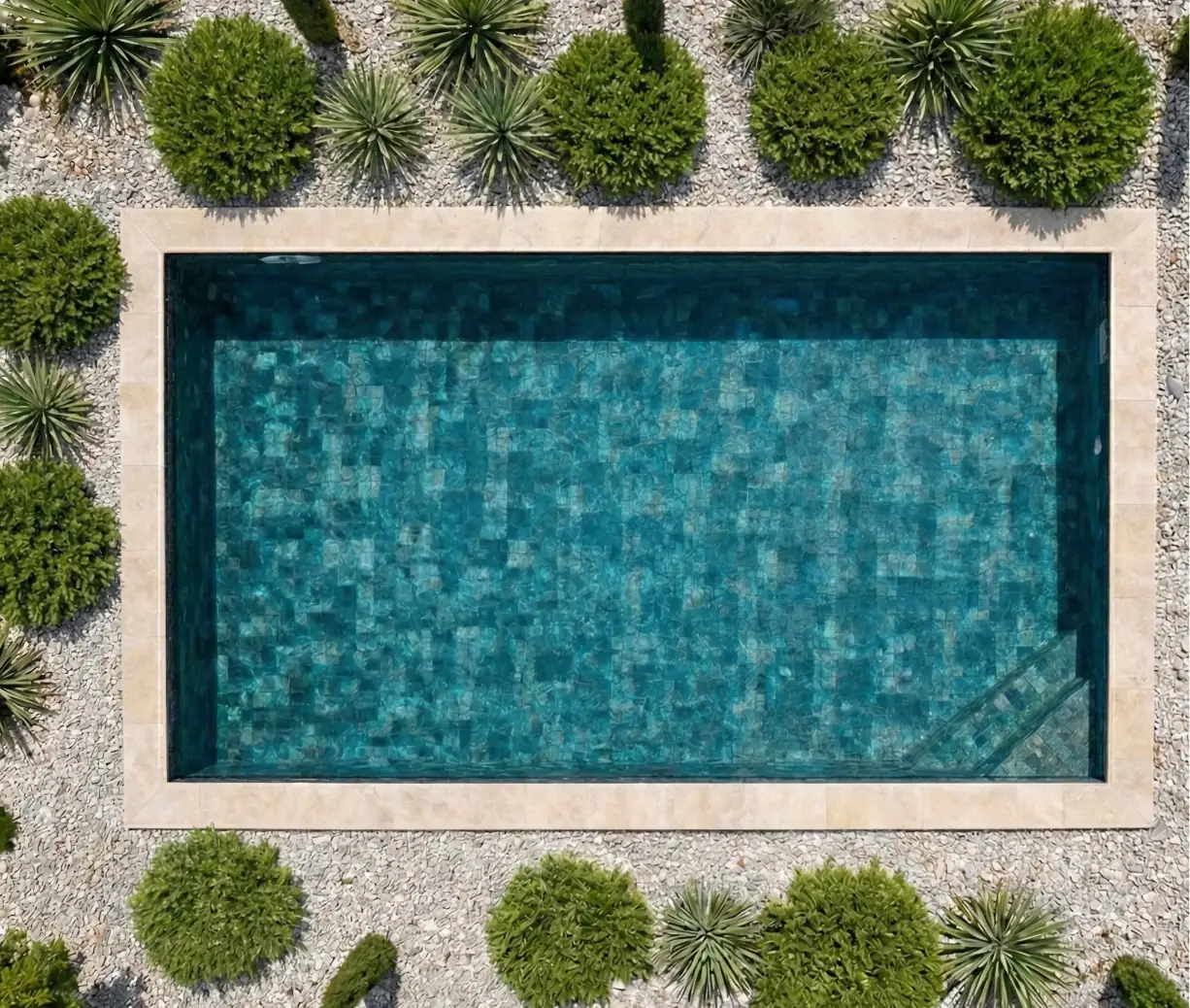une piscine après rénovation